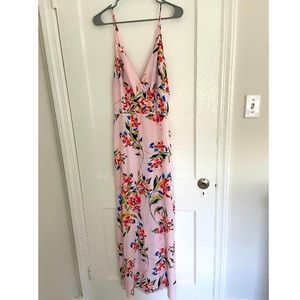 Lush maxi dress. Pink floral. Size medium